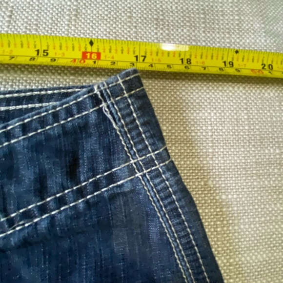 Riders By Lee Womens Denim Cargo Bermuda Vacation Casual Short- Sz- 14 - Picture 13 of 16